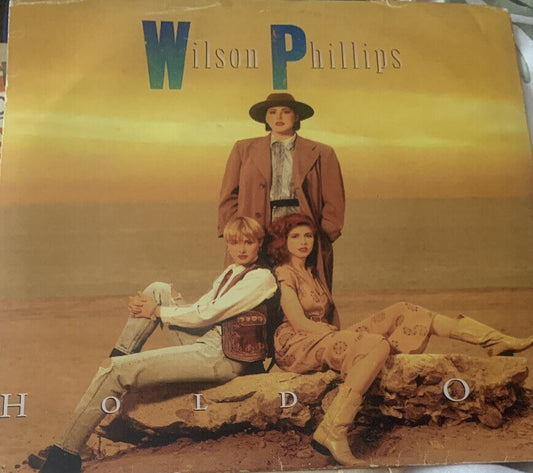 7" Vinyl Single 1990 WILSON PHILLIPS Hold On  Record Electronic Rock Pop Vintage