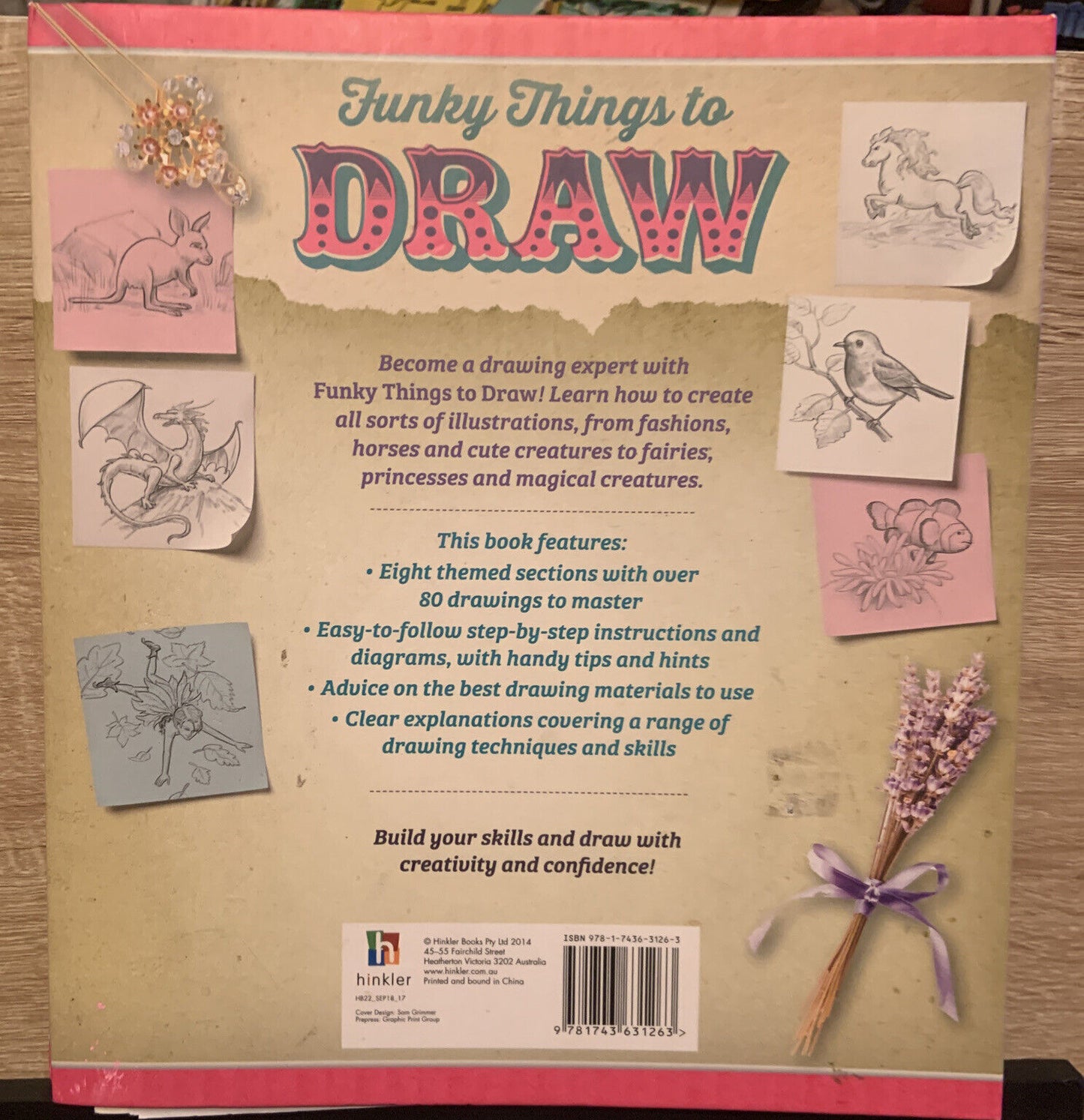 FUNKY THINGS TO DRAW Kate Ashforth 8 Books In One Ringbound Master 80 Drawings