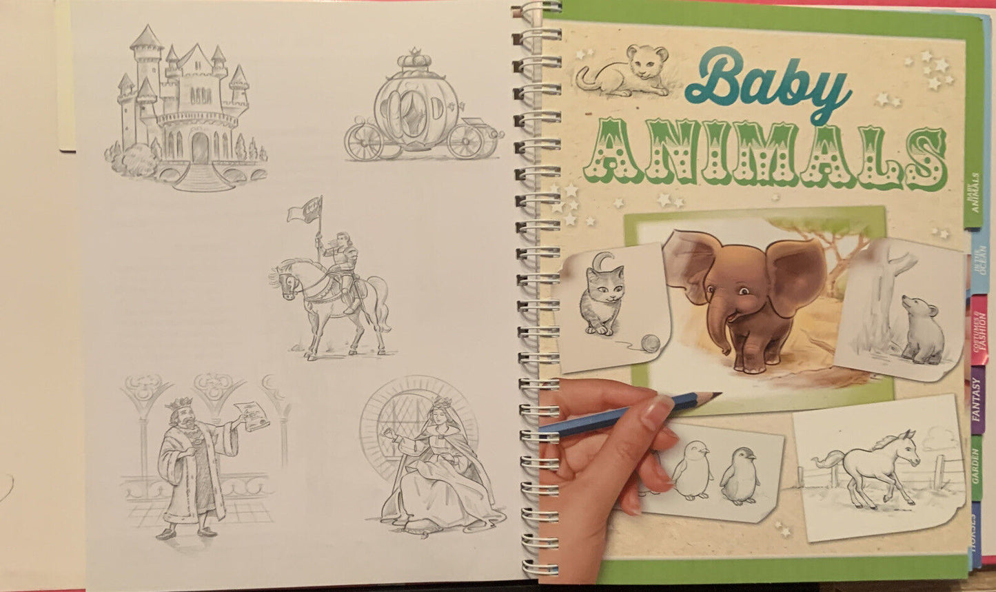 FUNKY THINGS TO DRAW Kate Ashforth 8 Books In One Ringbound Master 80 Drawings