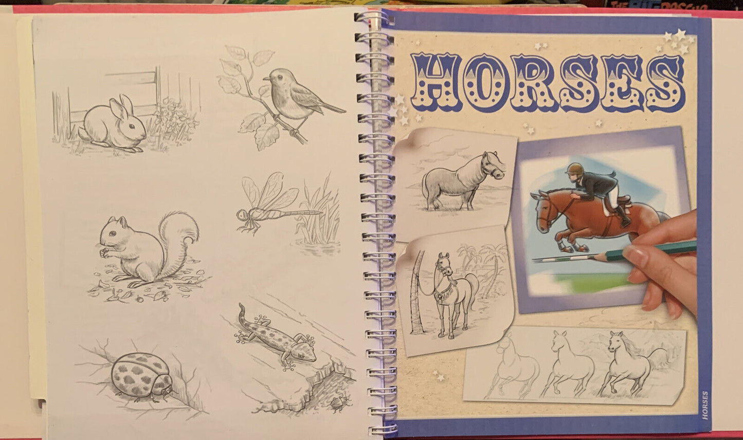 FUNKY THINGS TO DRAW Kate Ashforth 8 Books In One Ringbound Master 80 Drawings