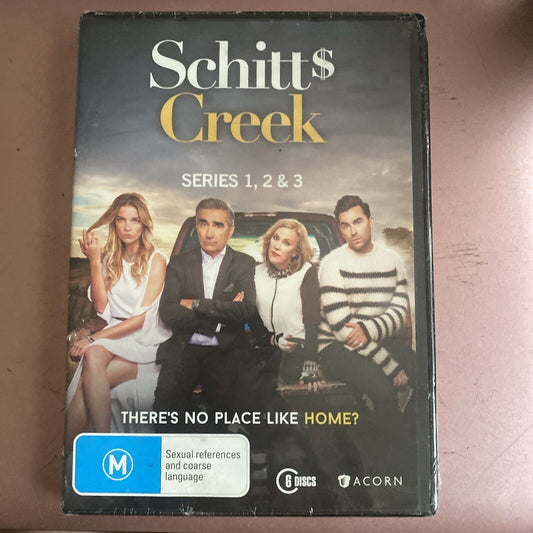 DVD SCHITTS CREEK Series 1 2 & 3 Eugene Levy O’Hara Sitcom 6 Discs R4 Sealed NEW