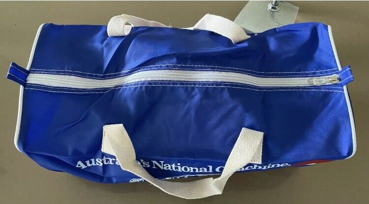ANSETT PIONEER Vintage Unisex Coaches Blue Red White Logo Cabin Travel Bag Bus
