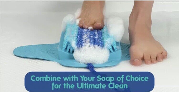 FRESH FEET Cleans & Foot Massager NO BENDING Scrub Clean Wash AS SEEN ON TV NEW