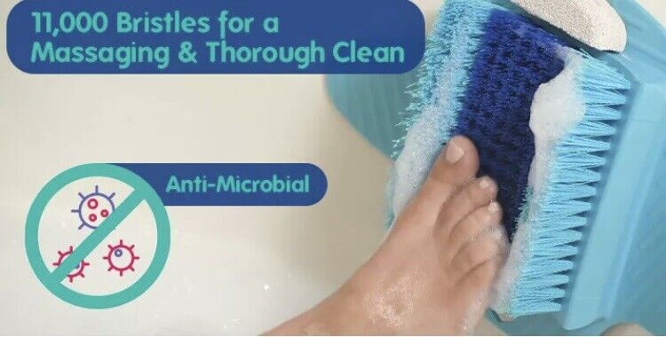 FRESH FEET Cleans & Foot Massager NO BENDING Scrub Clean Wash AS SEEN ON TV NEW