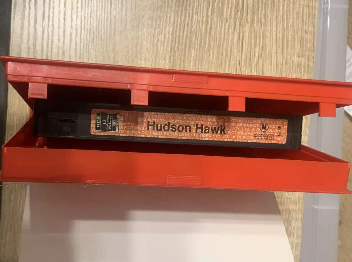VHS HUDSON HAWK RCA Columbia Hoyts Video Tape Bruce Willis 1991 Cat Burglar