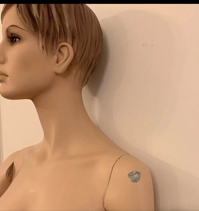 MANNEQUIN FEMALE SHOP DISPLAY Size 8 - 10 Model Beautiful Head Full Body Retro