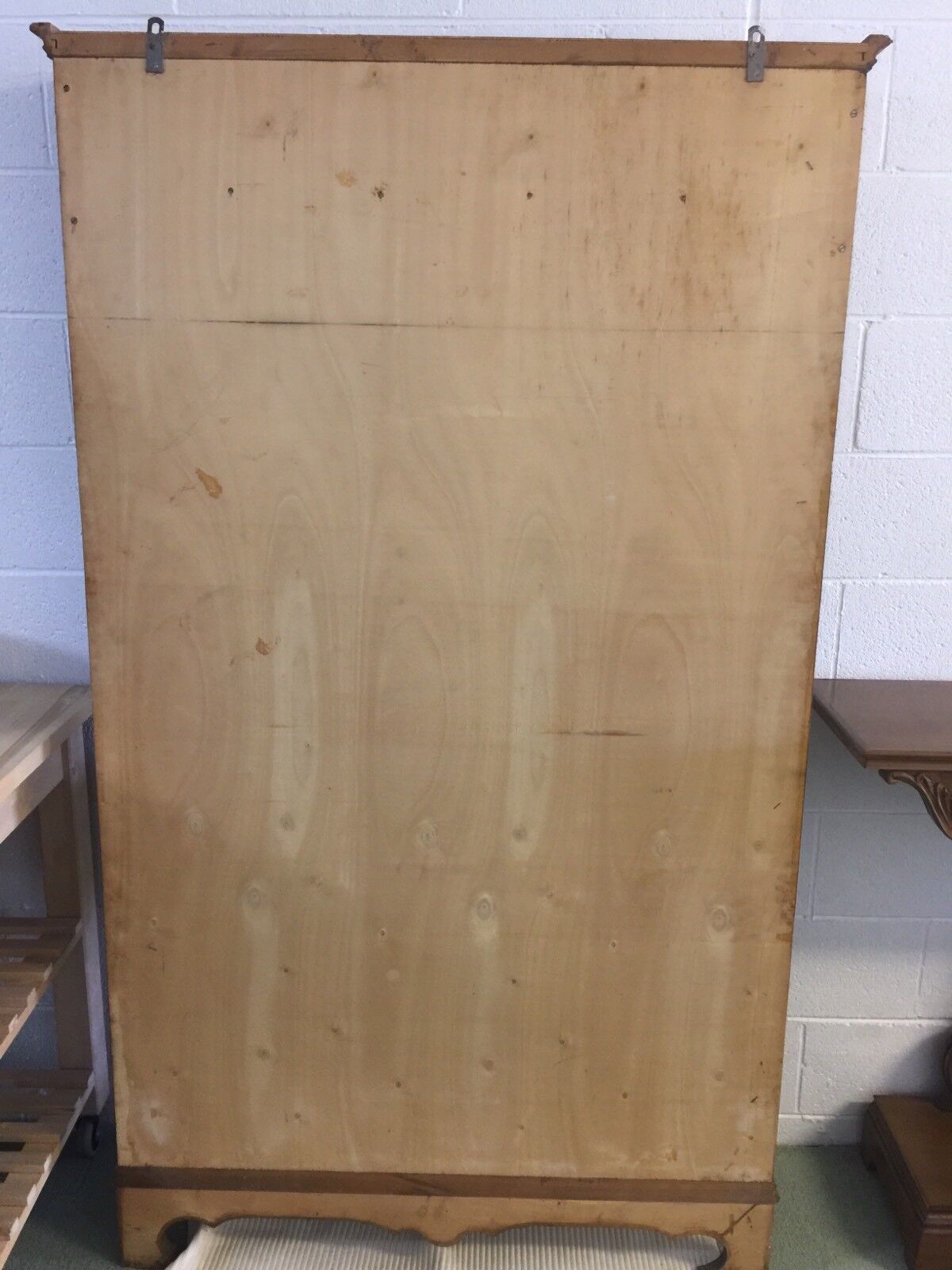 HALL STAND French Polished Wood Coat Clothes Hat Rack PANEL Wall or Floor 188cm