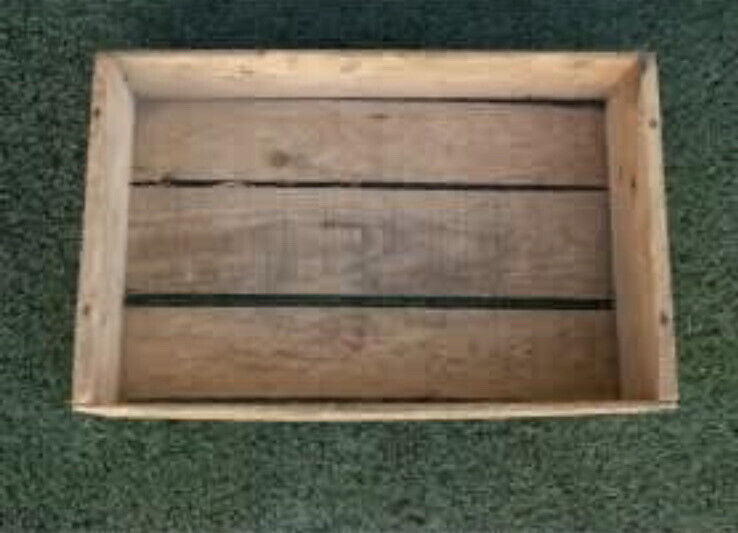 48cm Crate Pine Wooden Storage Box Timber Fruit Pickers Planter Display AE258