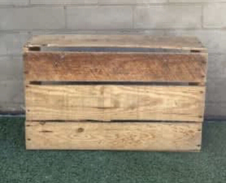 48cm Crate Pine Wooden Storage Box Timber Fruit Pickers Planter Display AE258