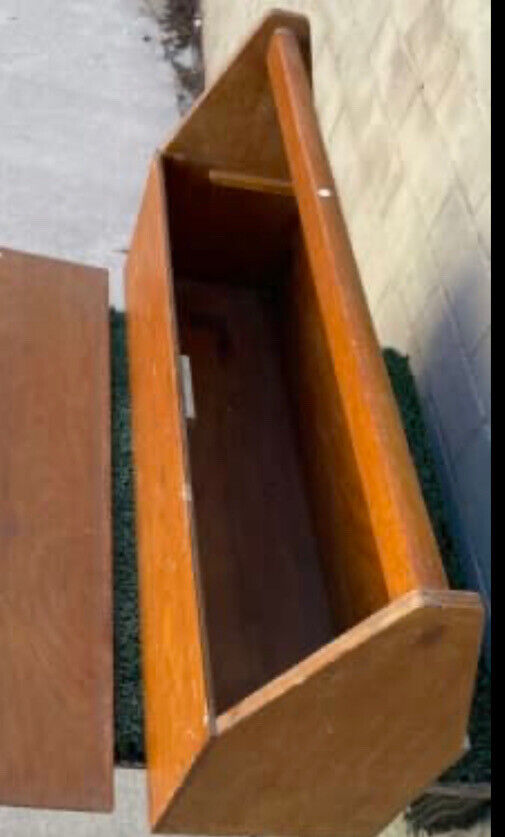 Tool Box Vintage 66cm Wooden Steel Trim Craft Storage Box ToolBox Carry Case