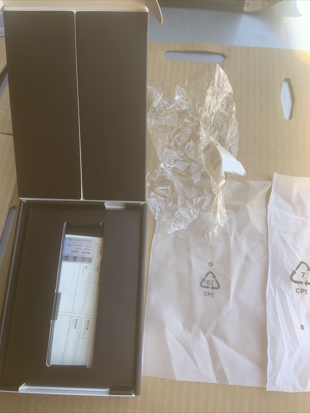 EMPTY BOX ONYX BOOX Poke3 Original Replacement + Manual &Warranty Card NO Reader