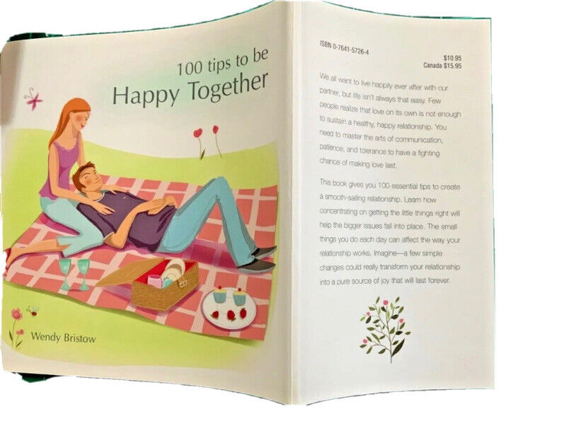 HC Book Happy Tips 100 Tips to Be Happy Together by Wendy Bristow 2004 Small