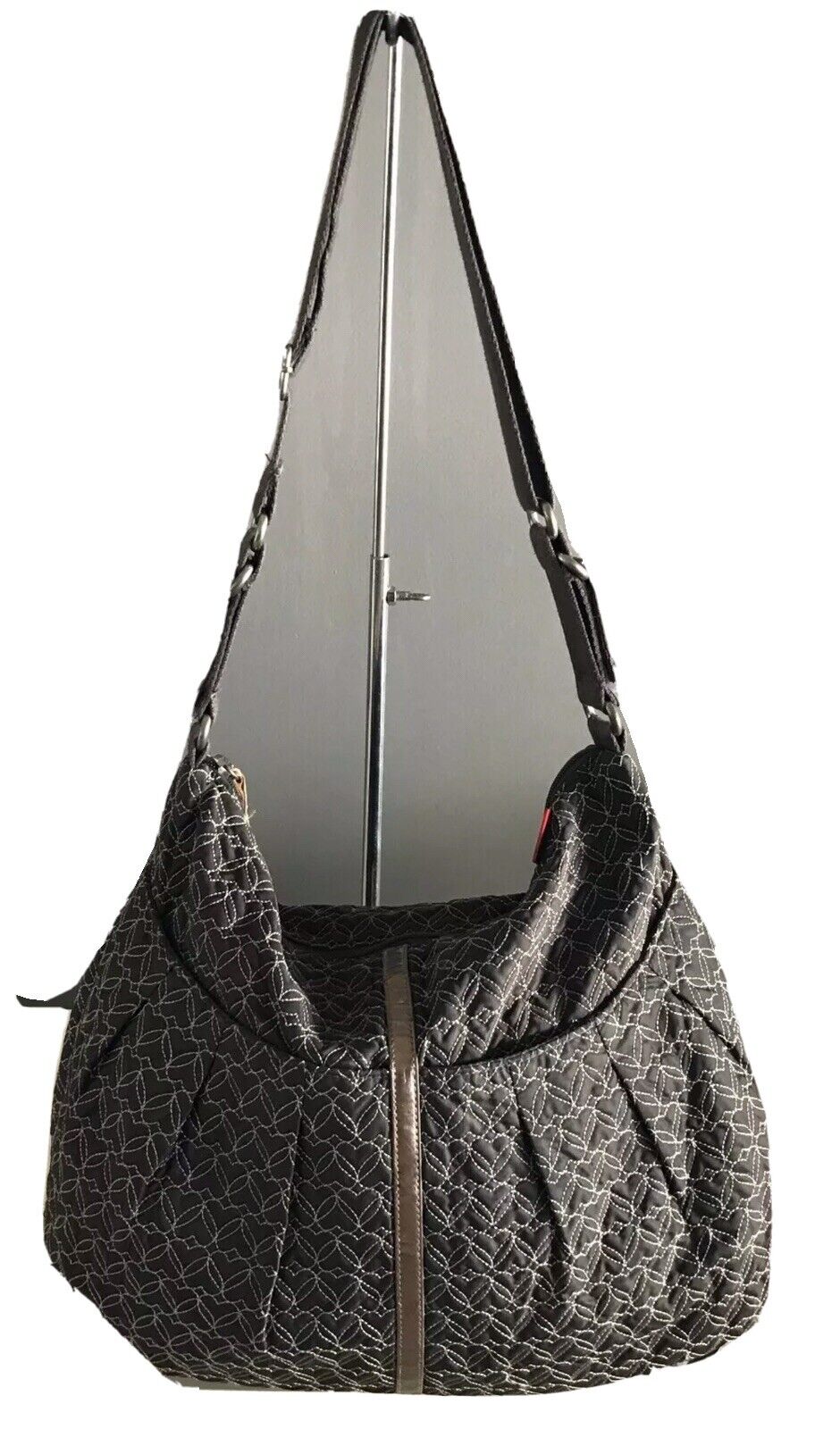BABYMEL Nappy Bag Quilted Pewter Colour No Change Mat