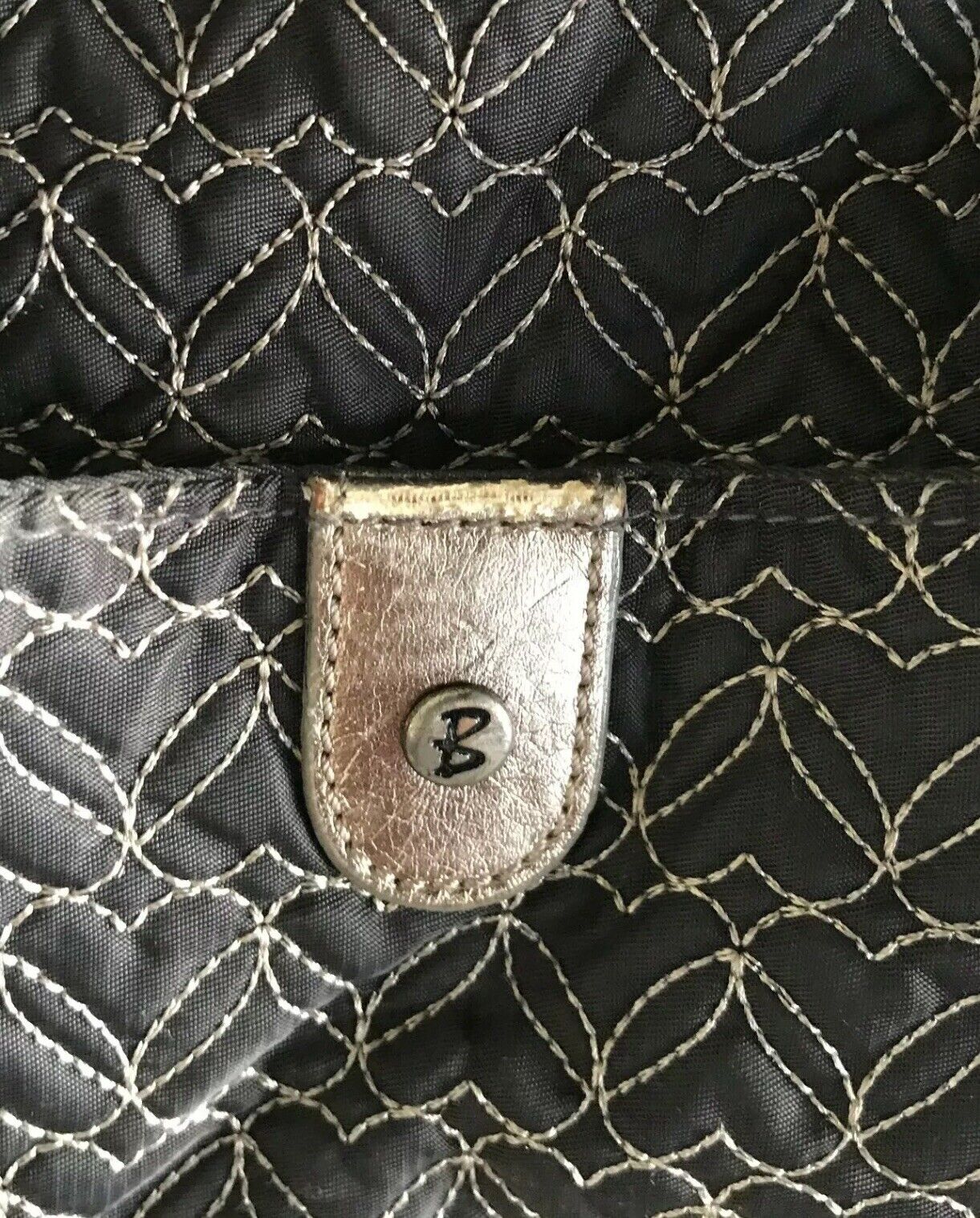 BABYMEL Nappy Bag Quilted Pewter Colour No Change Mat