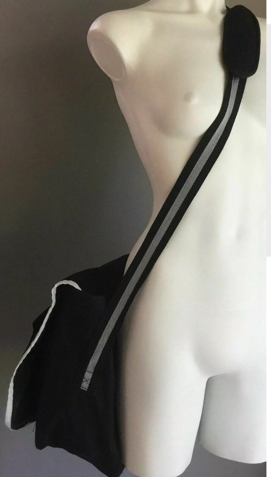 COCA COLA Shoulder Bag Black & White Red Trim Messenger Cross Body Clutch NEW