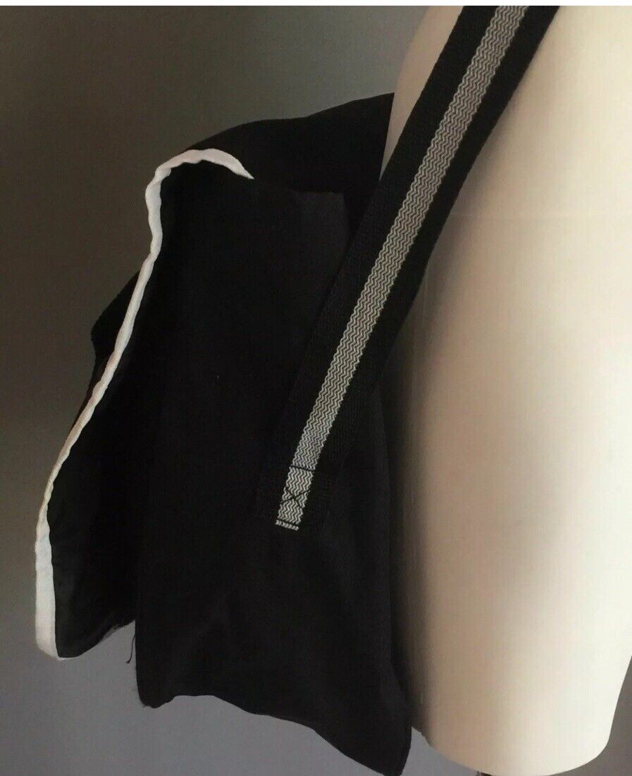 COCA COLA Shoulder Bag Black & White Red Trim Messenger Cross Body Clutch NEW