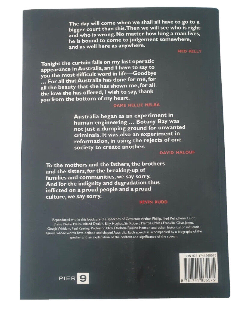PB Great Australian Speeches Words That Shaped a Nation Murdoch Books 2009 Aust