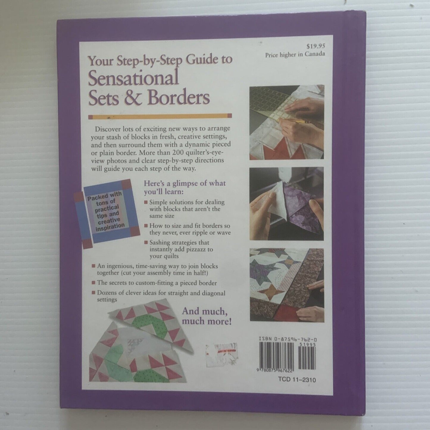 HC 1998 Rodale's SENSATIONAL SETS & BORDERS QUILTING Patterns Sally  Schneider