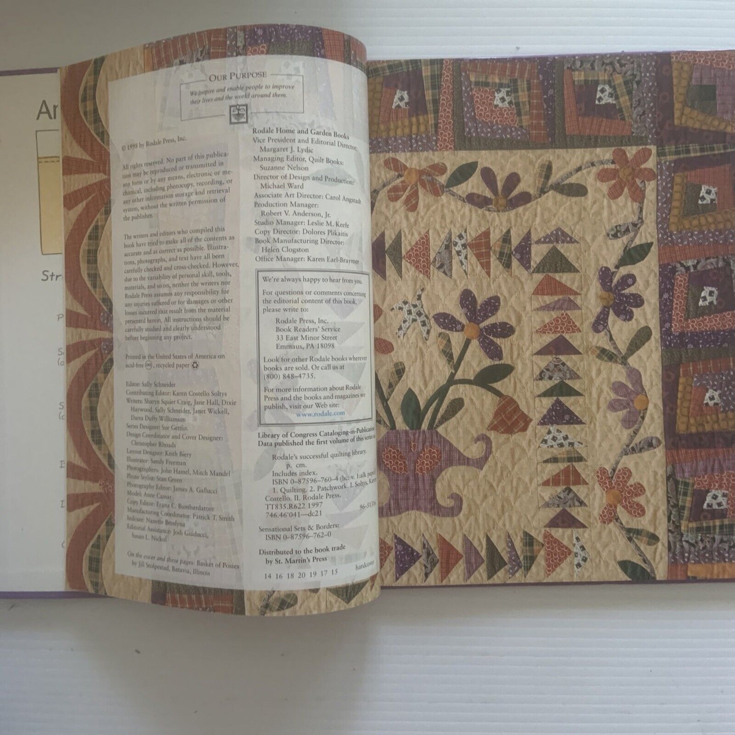 HC 1998 Rodale's SENSATIONAL SETS & BORDERS QUILTING Patterns Sally  Schneider