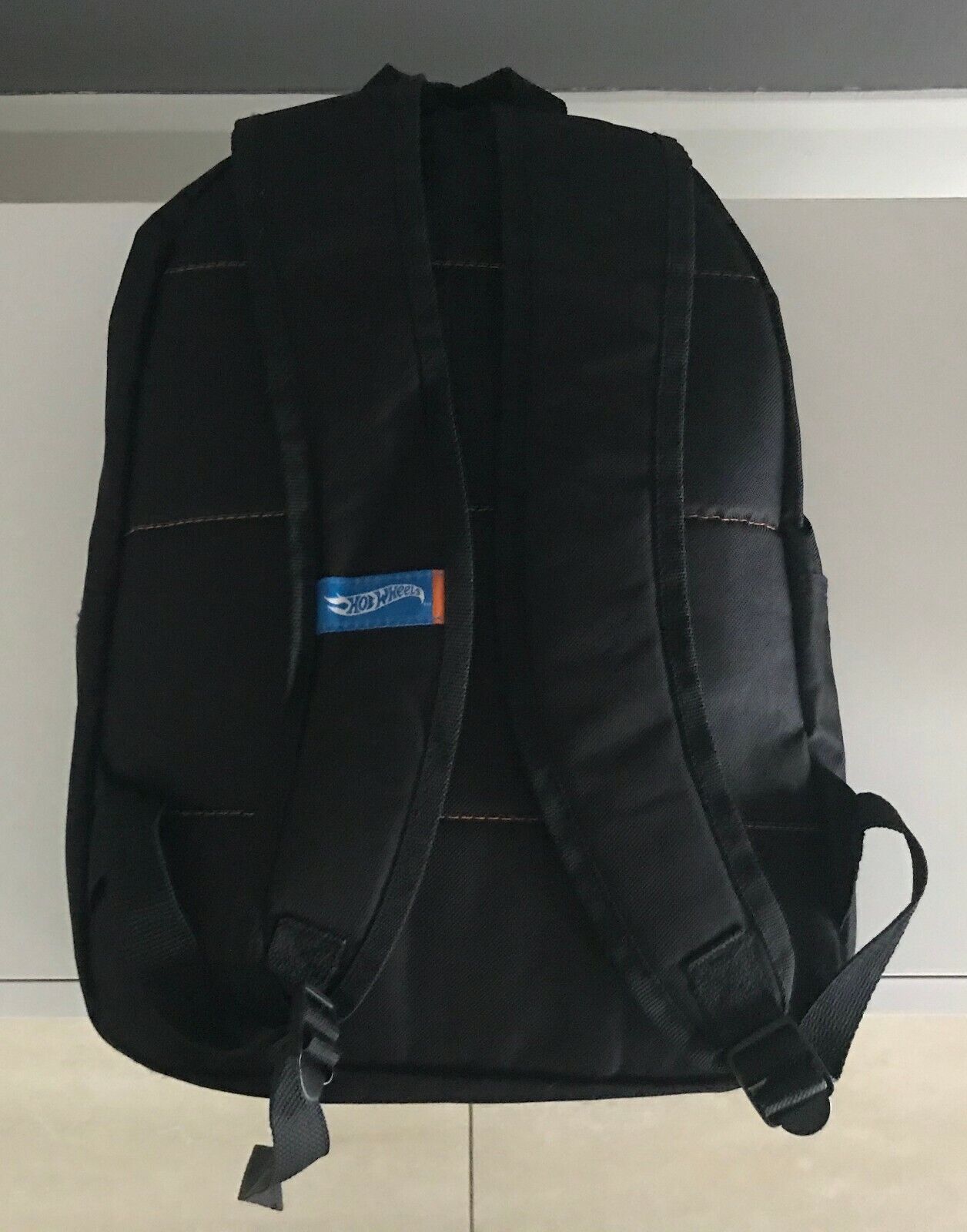 BackPack HOT WHEELS RACING Black Adjustable School ShouLder Bag Toy Storage