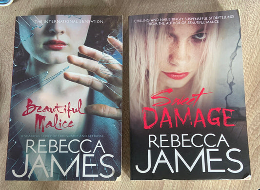 2 Book Bundle BEAUTIFUL MALICE & SWEET DAMAGE by Rebecca James Psychological