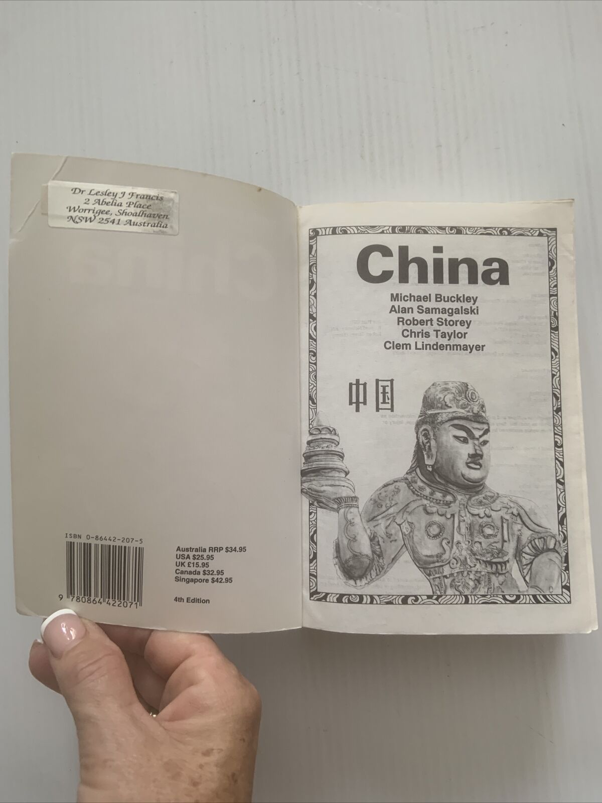 PB CHINA Lonely Planet Travel Survival Kit Alan Samagalski Michael Buckley 1994