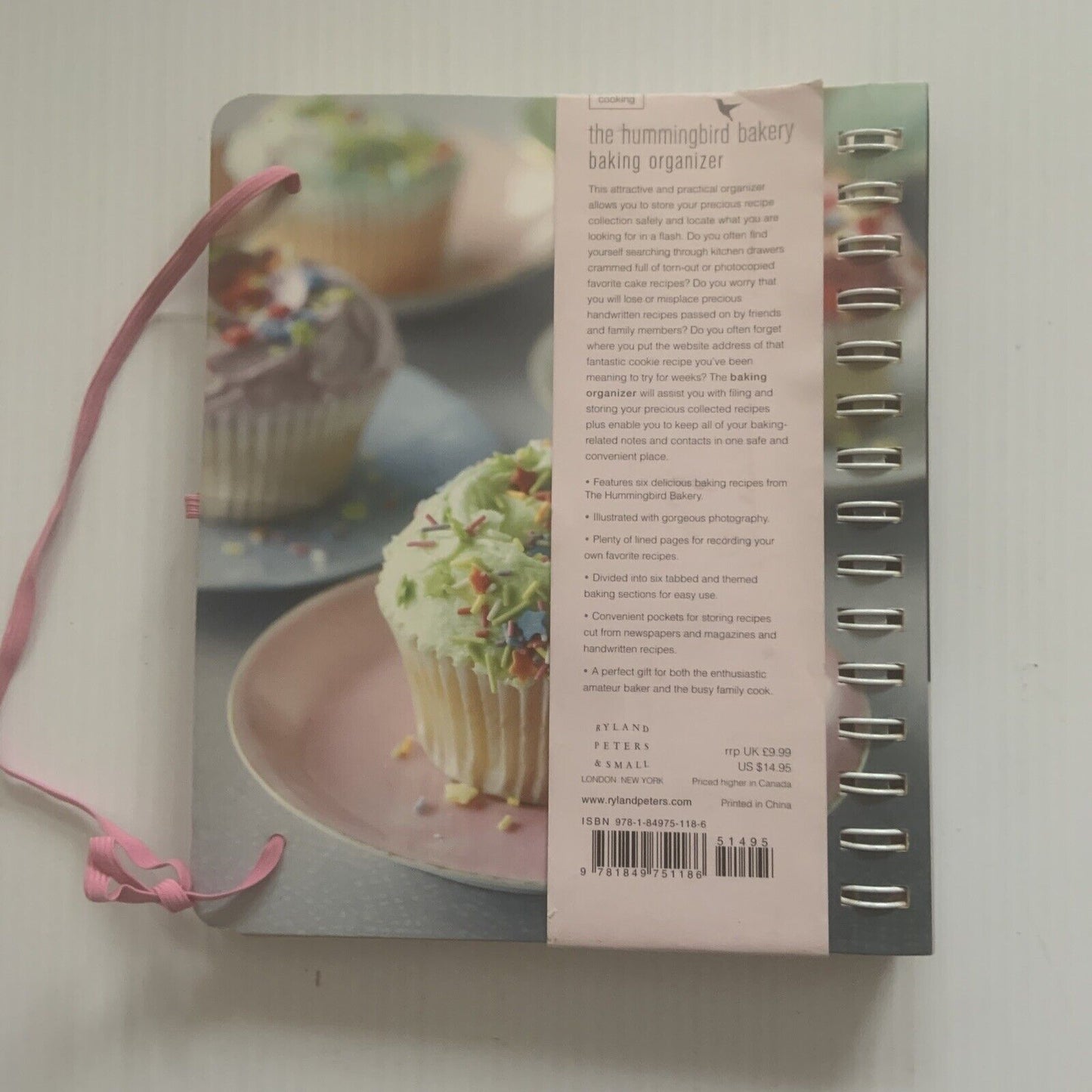 The Hummingbird Bakery Baking Organizer Spiral Bound Ryland Peters & Small
