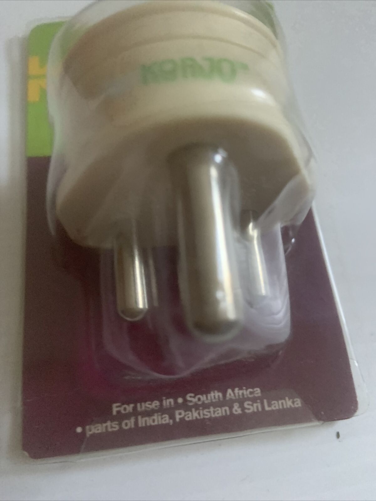 KORJO Power Point Adaptor International Overseas South Africa in Pack India NEW