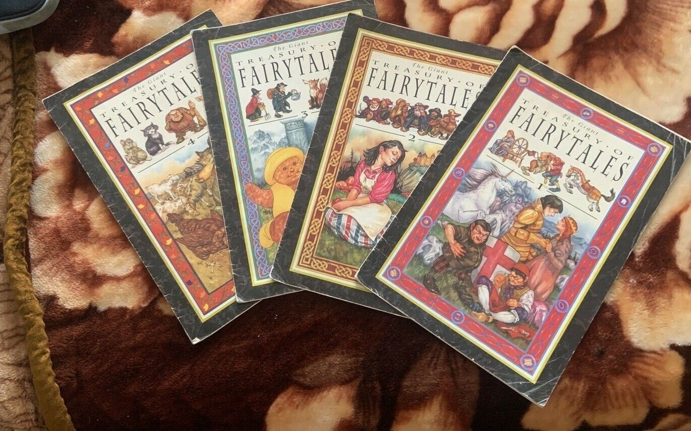 PB 4 Book Bundle The Giant Treasury of Fairytales See Pics For Stories 85 x 26cm