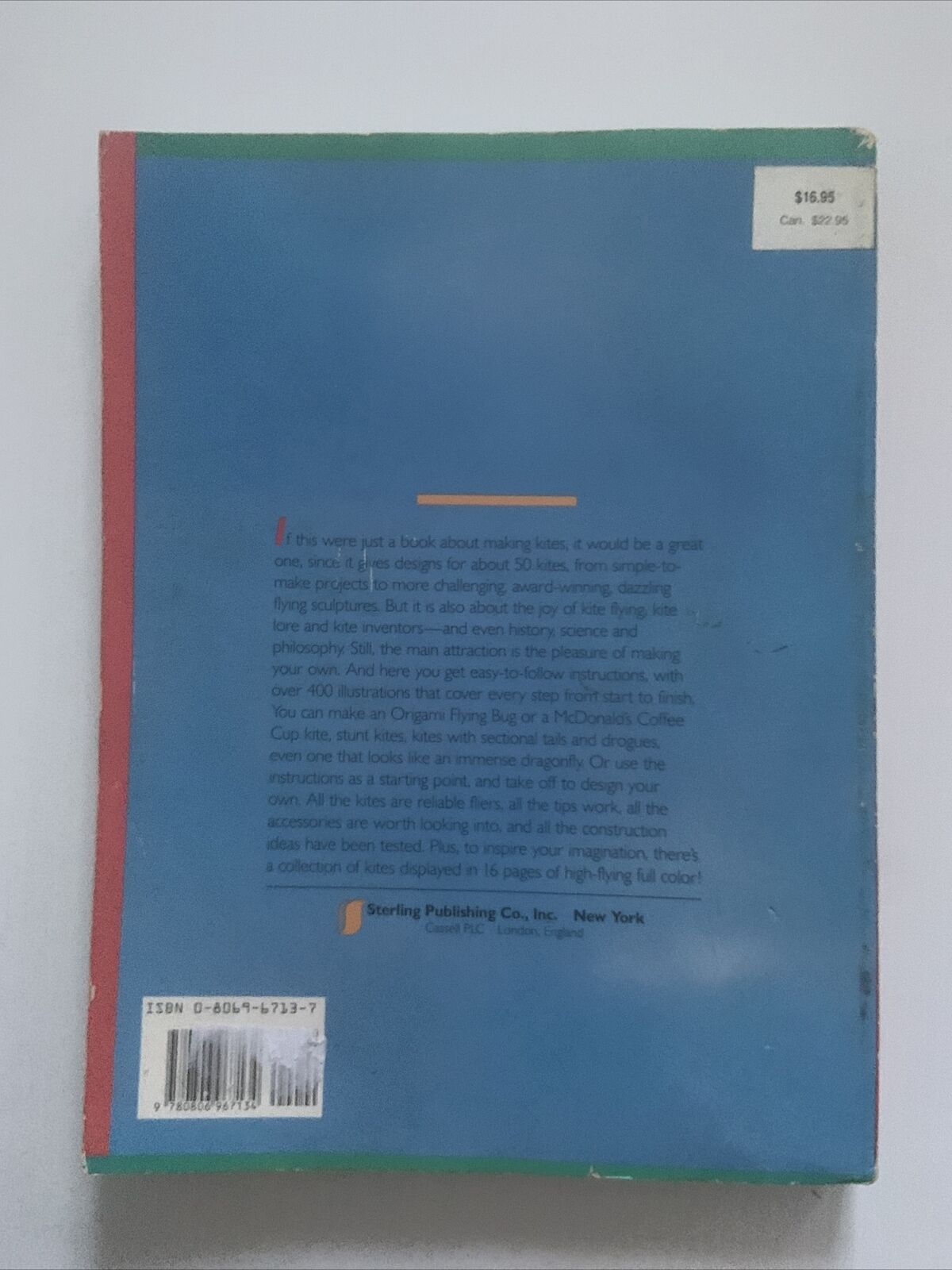 PB Book KITEWORKS Explorations in Kite Building and Flying by Maxwell Eden 1991