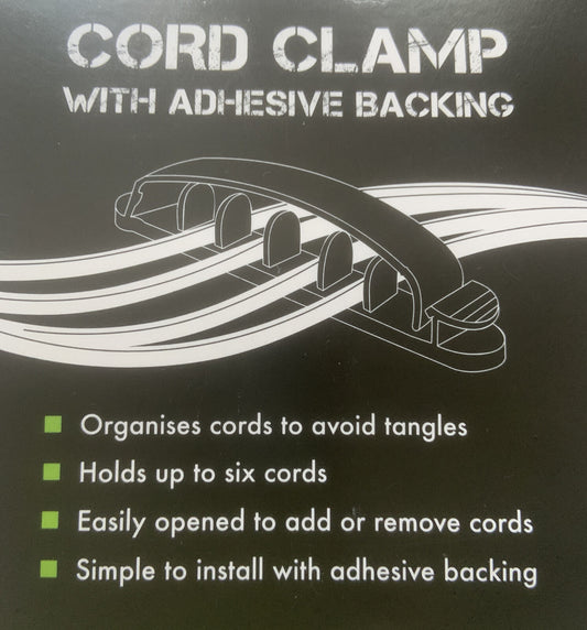 3 Pack COBRA Large CORD CLAMP Holds Up To Six Cords Electrical Adhesive Back