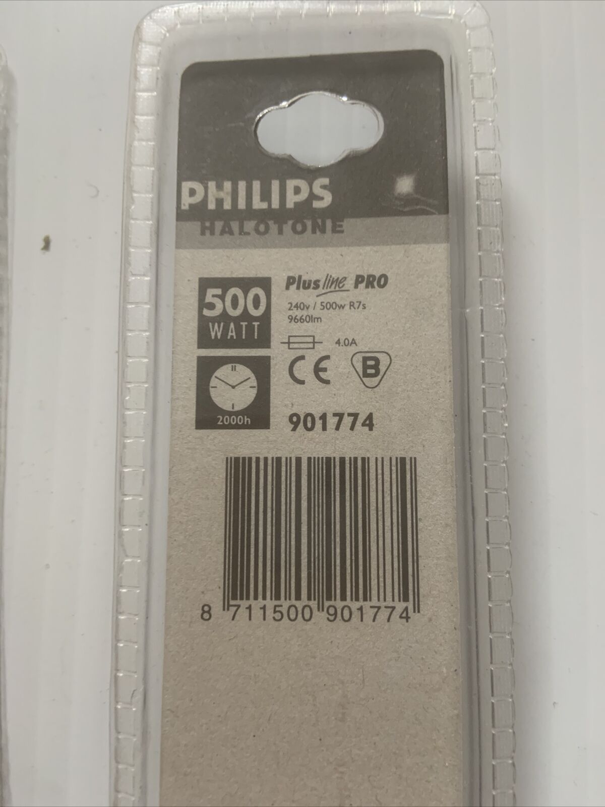 2x 500W Philips Plusline Pro Linear Tungsten Halogen Lamp Light Globe 118mm 240V