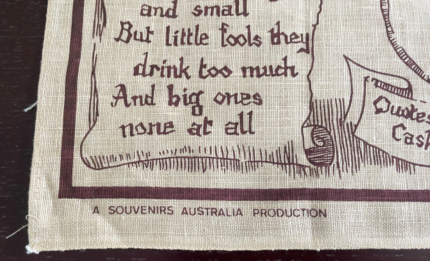 Vintage Tea Towel Orlando First Wine Cellar 1847 in Barossa Valley Souvenir NEW