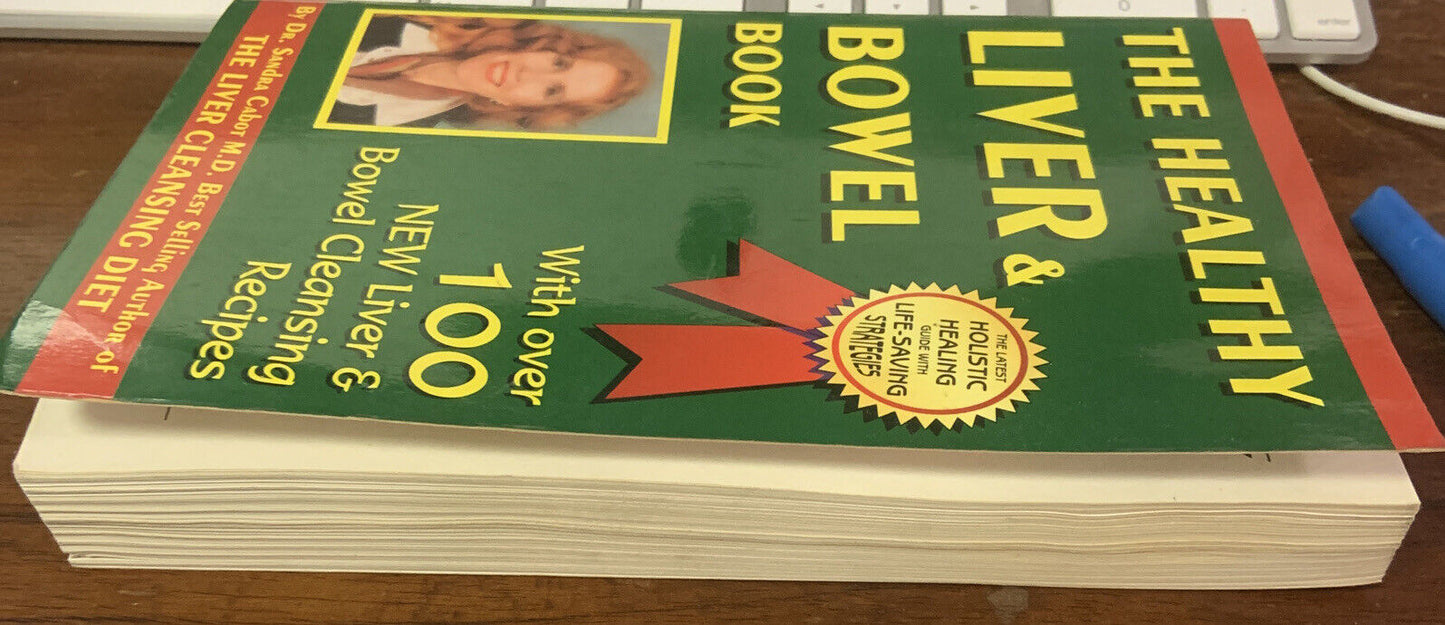 PB Sandra Cabot The Healthy Liver and Bowel Book Wellbeing 1999 GC Australian