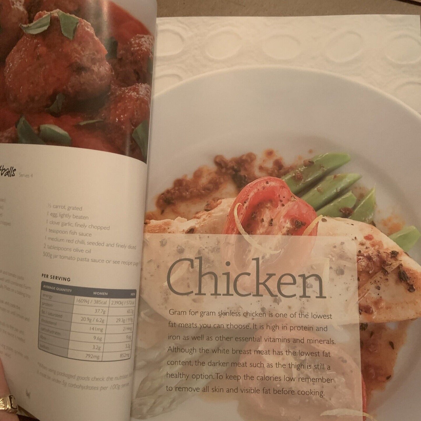 CookBook The Tony Ferguson Cook Book Low GI Good Carb Recipes 2007 Wellbeing PB
