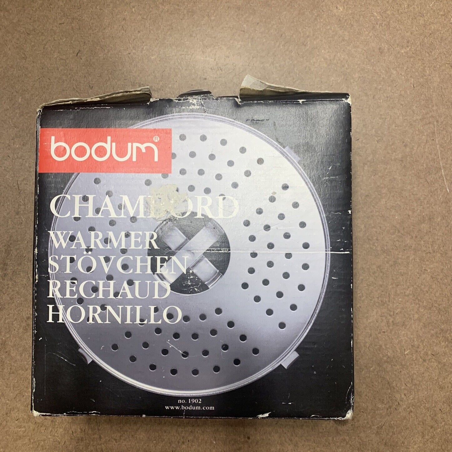 BODUM Chambord Chrome Plated Steel Tea Light Warmer Silver NO 1902 Portugal NEW