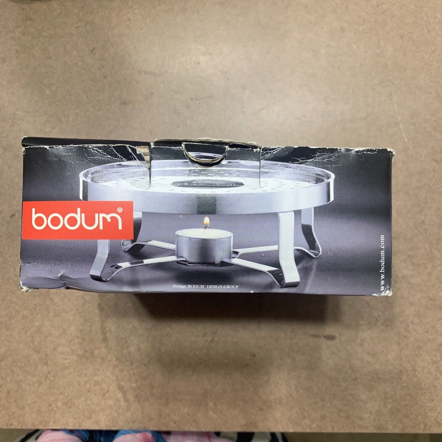 BODUM Chambord Chrome Plated Steel Tea Light Warmer Silver NO 1902 Portugal NEW