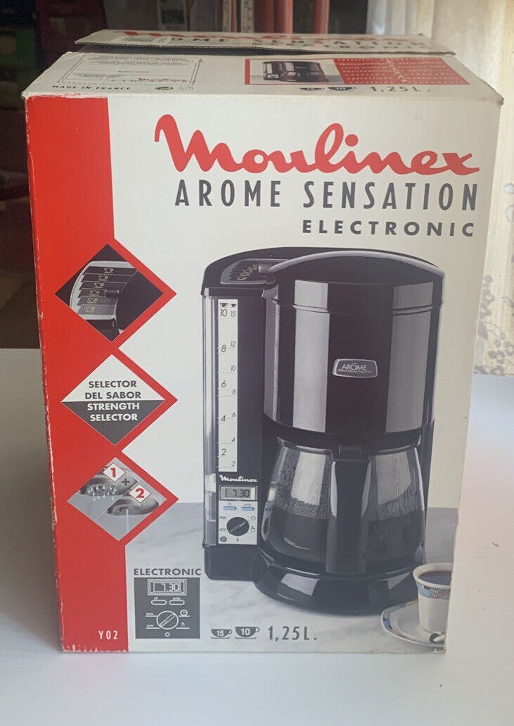 COFFEE PERCOLATOR Moulinex Arome Sensation Electronic 1.25litre Machine France