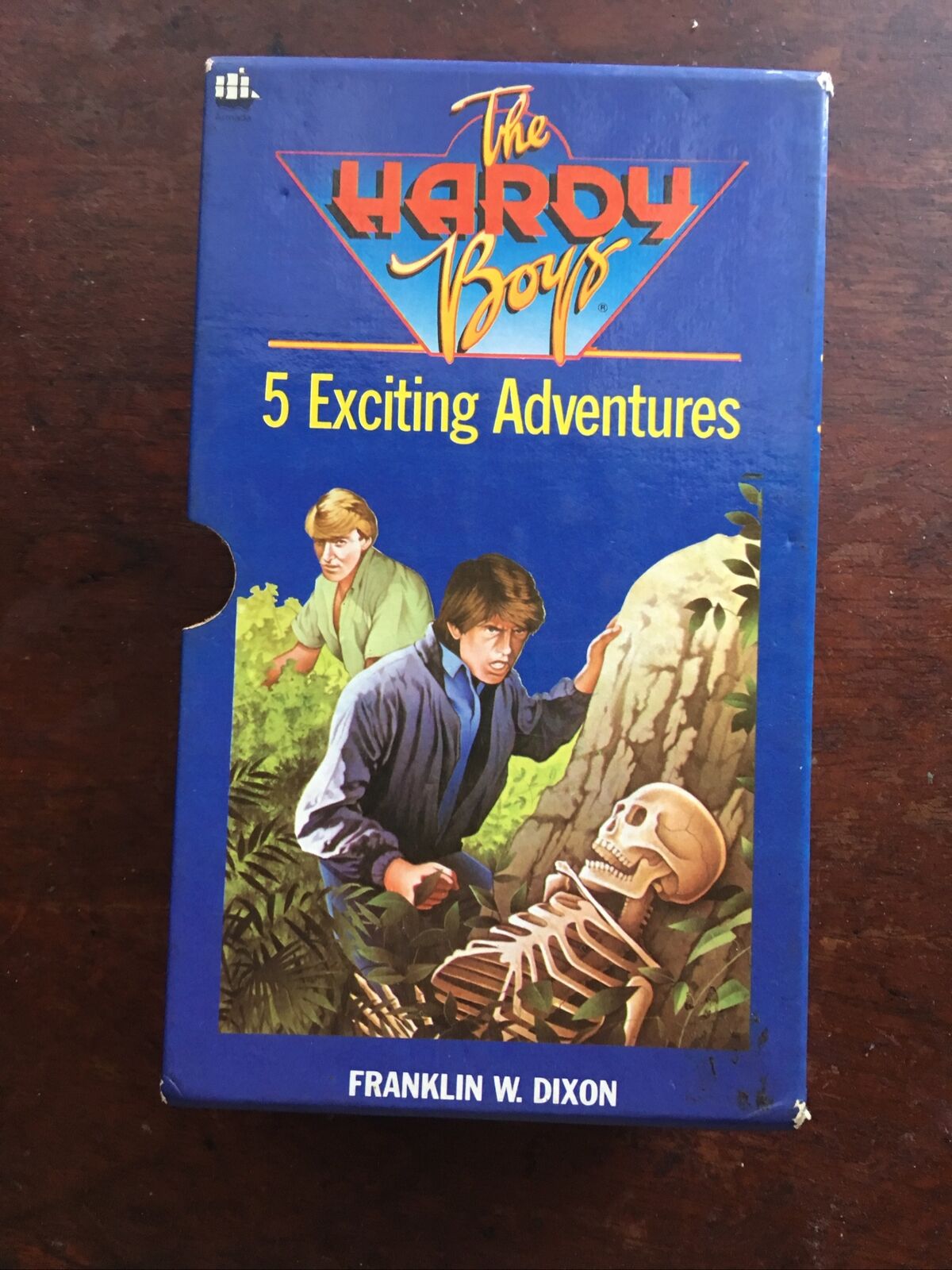 EMPTY BOX The Hardy Boys 5 SLIP COVER Exciting Adventures 1980’s Illustrated