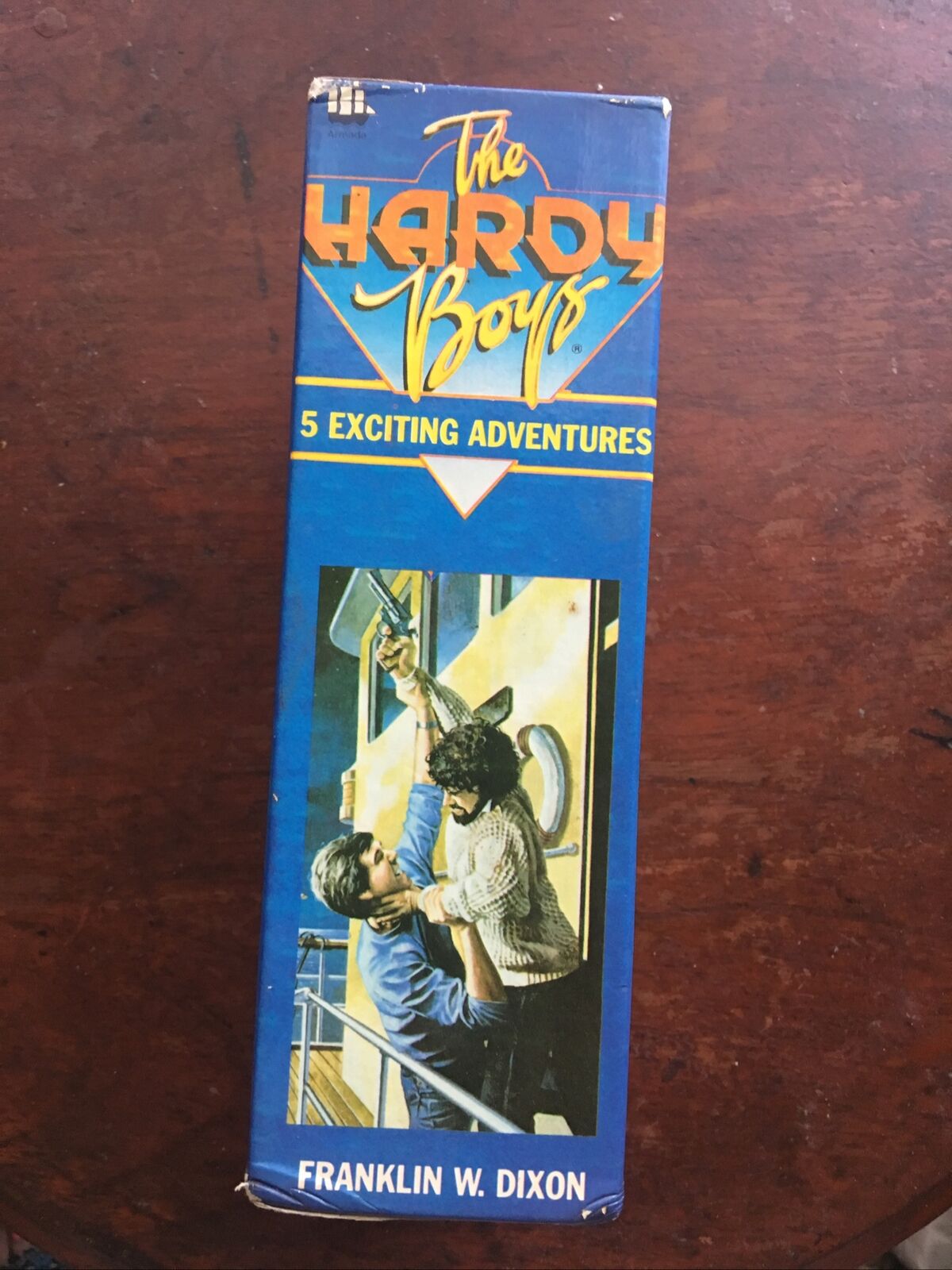 EMPTY BOX The Hardy Boys 5 SLIP COVER Exciting Adventures 1980’s Illustrated