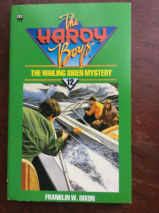 PB Book  THE WAILING SIREN MYSTERY #12 Franklin Dixon 1984 Mystery