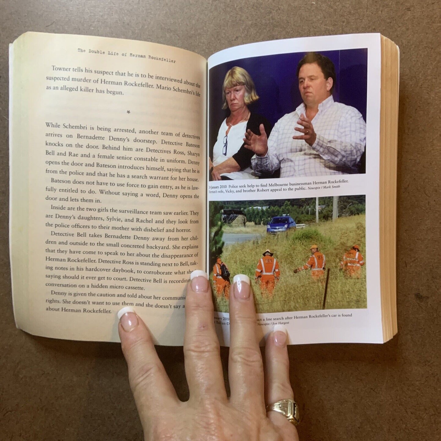 PB Book The Double Life Of Herman Rockefeller  Hilary Brown True Crime 2012 Bio