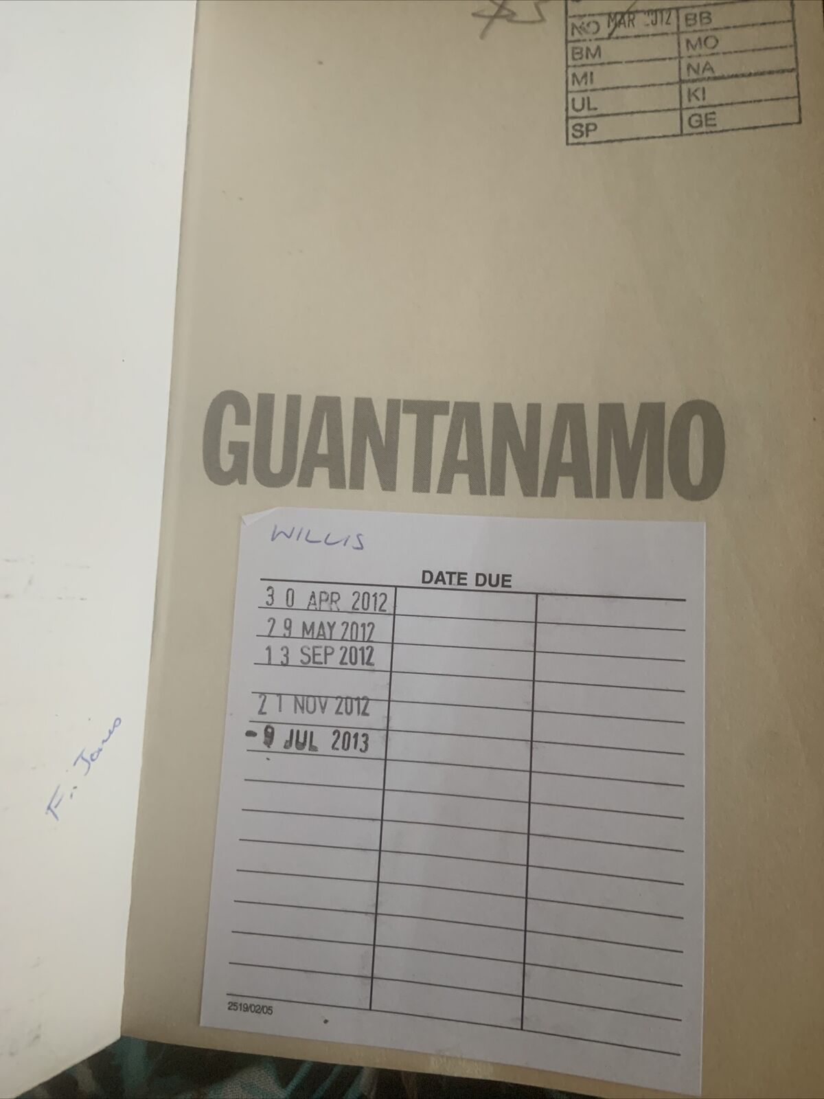 PB Book Guantanamo My Journey David Hicks 2010 Ex Library True Story Prison