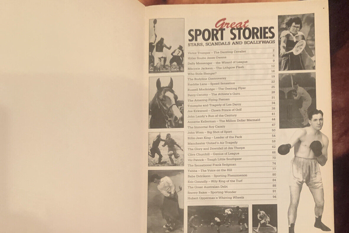 PB Book STARS SCANDALS & SCALLYWAGS 2 X Great True Sports Stories Book Lg