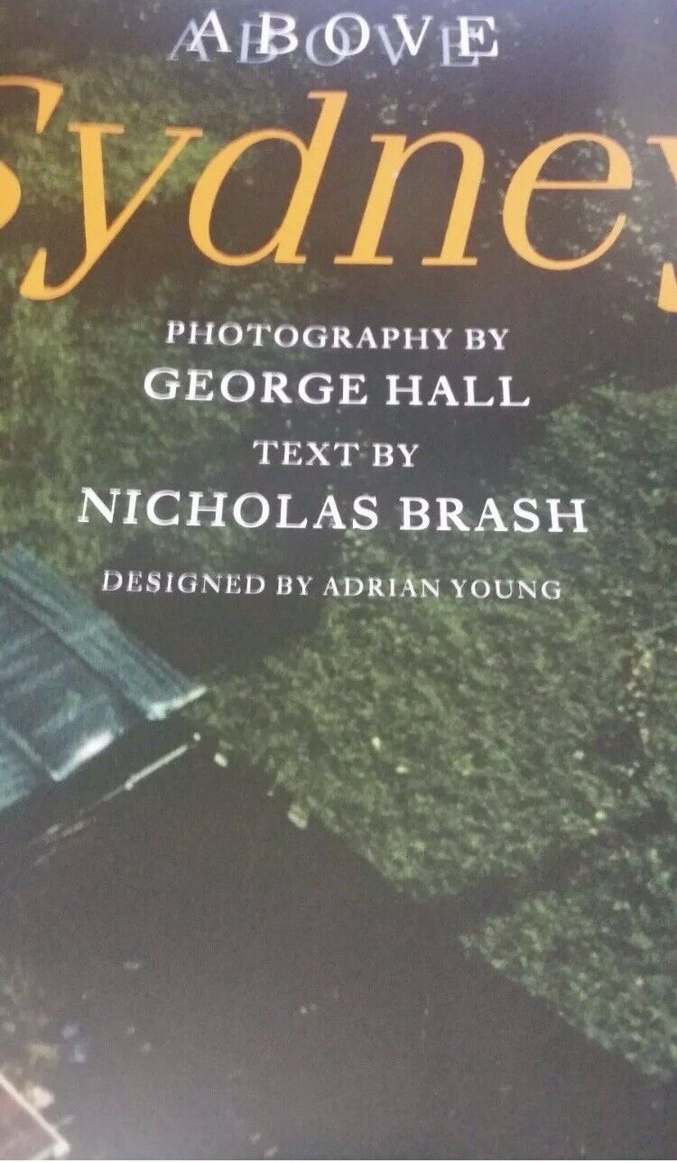 HC Book ABOVE SYDNEY BY GEORGE HALL Over Size Coffee Table NEW