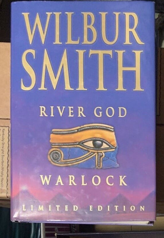 HC Booking Wilbur Smith RIVER GOD & WARLOCK Limited Edition 2 in 1 DJ Yellowing