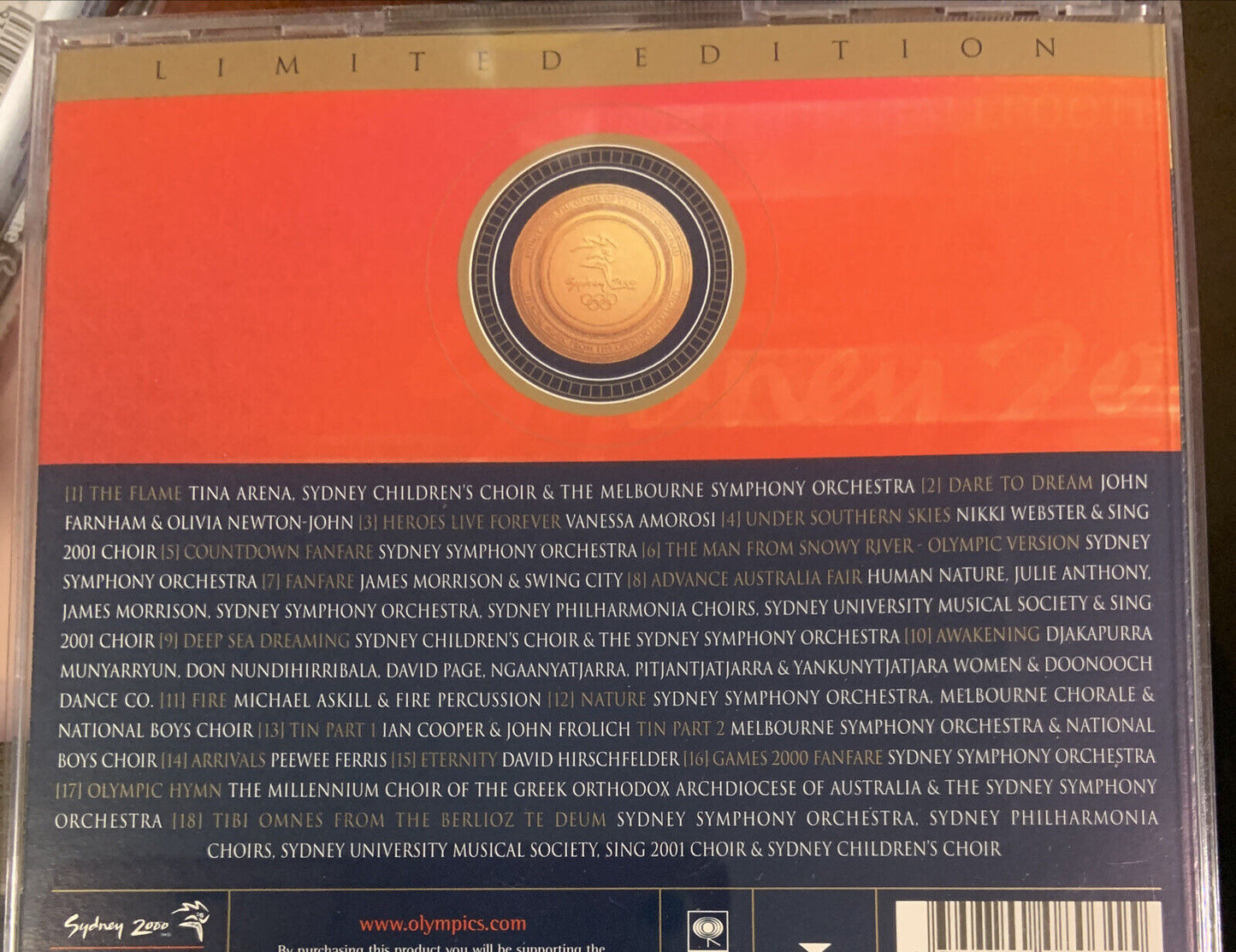 CD Sydney 2000 The Games of the XXVII Olympiad Limited Edition Opening Ceremony