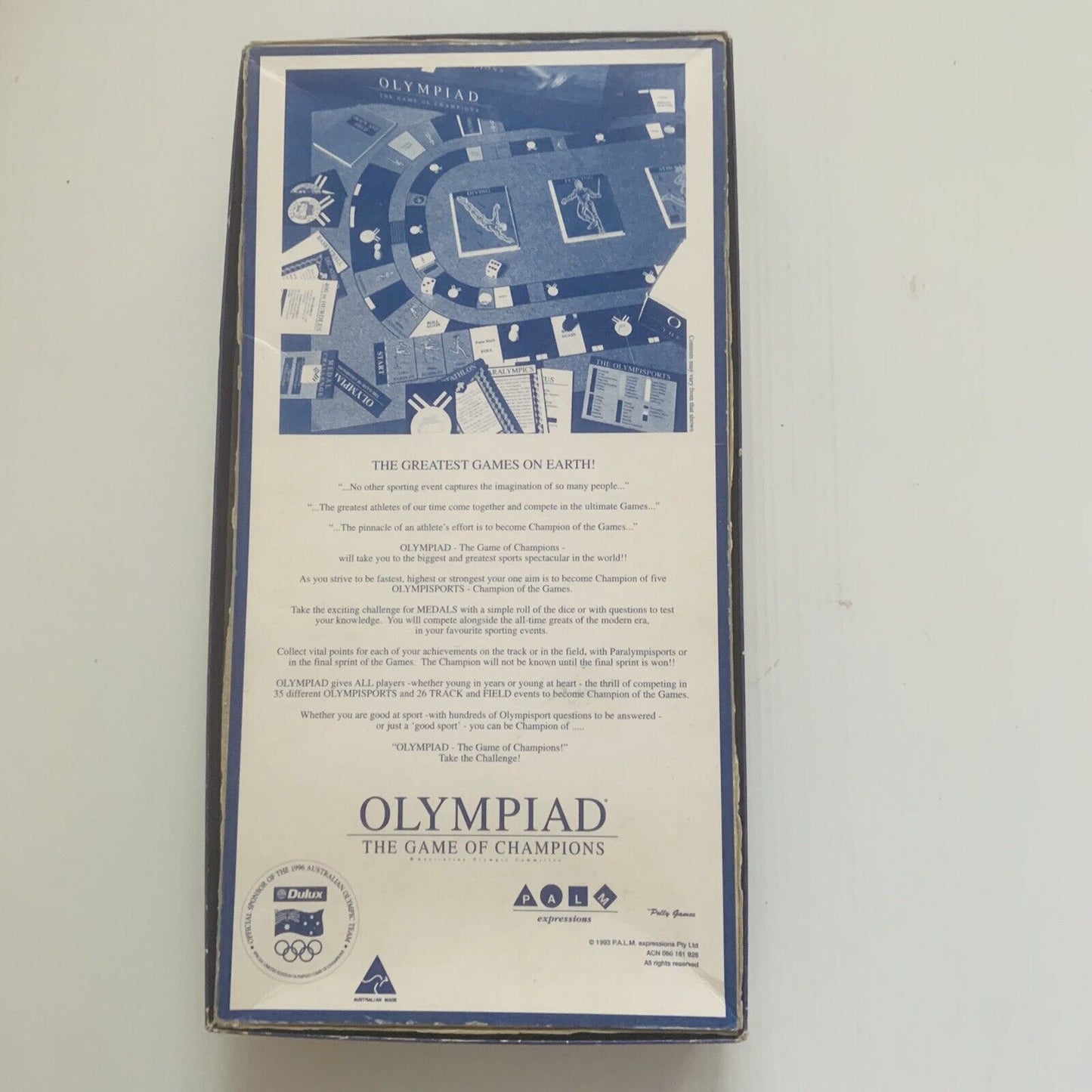 Board Game OLYMPIAD THE GAME OF CHAMPIONS 1996 Special Limited Edition Deluxe
