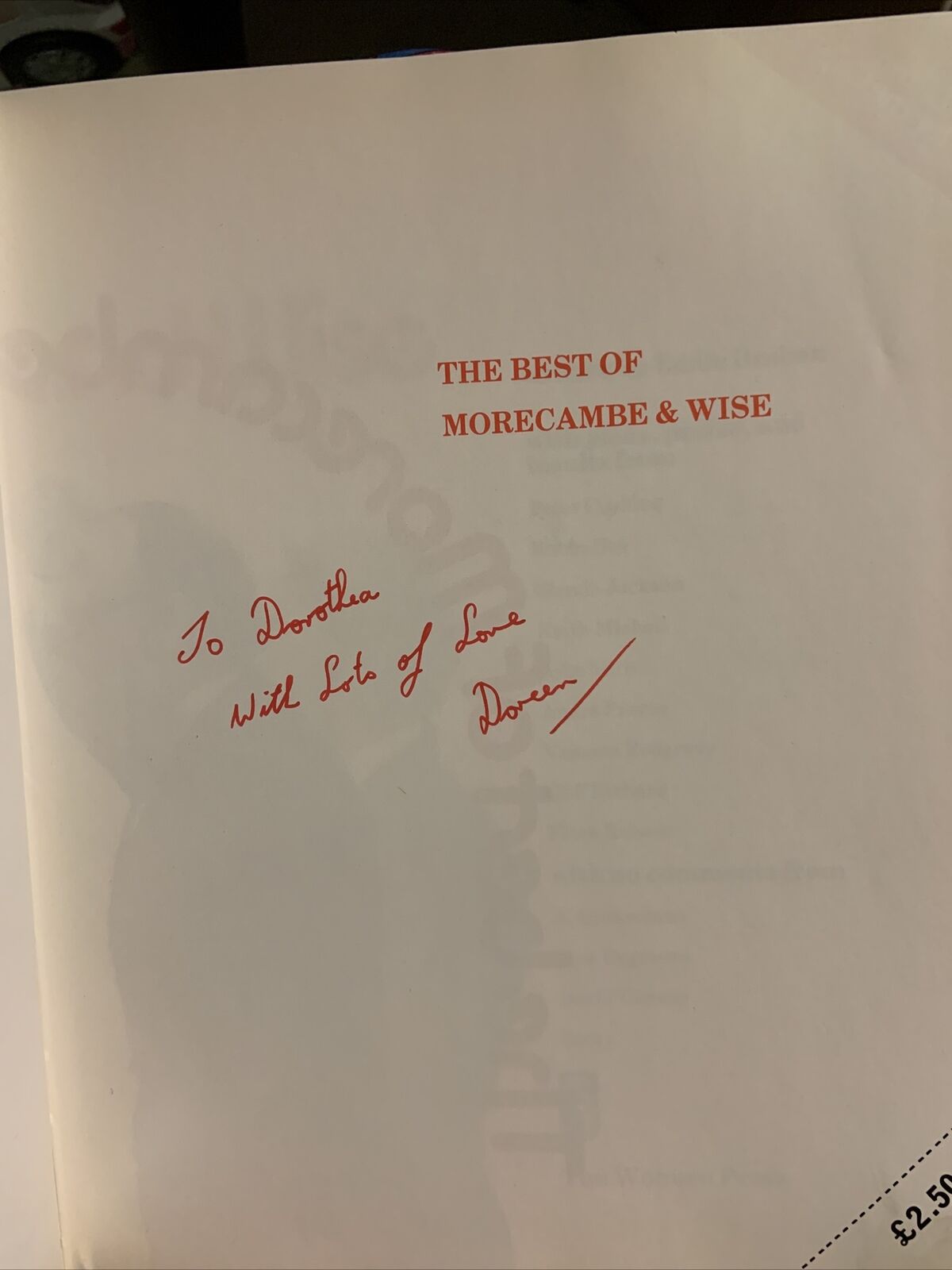 1974 The Best of MORECAMBE & WISE A Celebration Eddie Braben Scripts Vintage UK