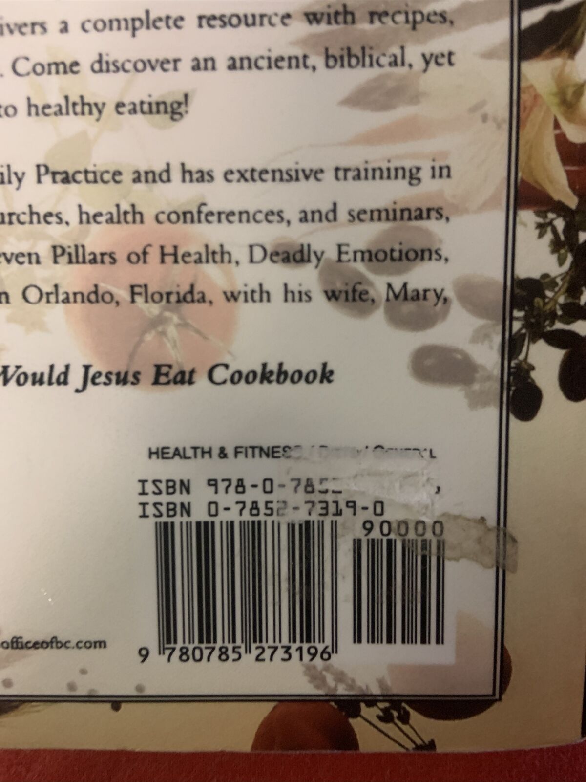 PB Book WHAT WOULD JESUS EAT? The Ultimate Program Eating Well Don Colbert